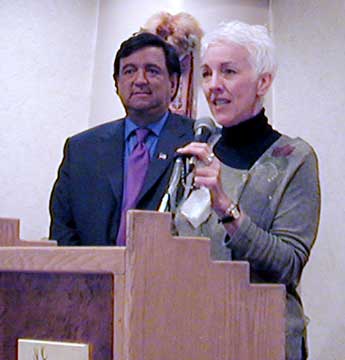Bill with Gail, who introduced the House version of the law